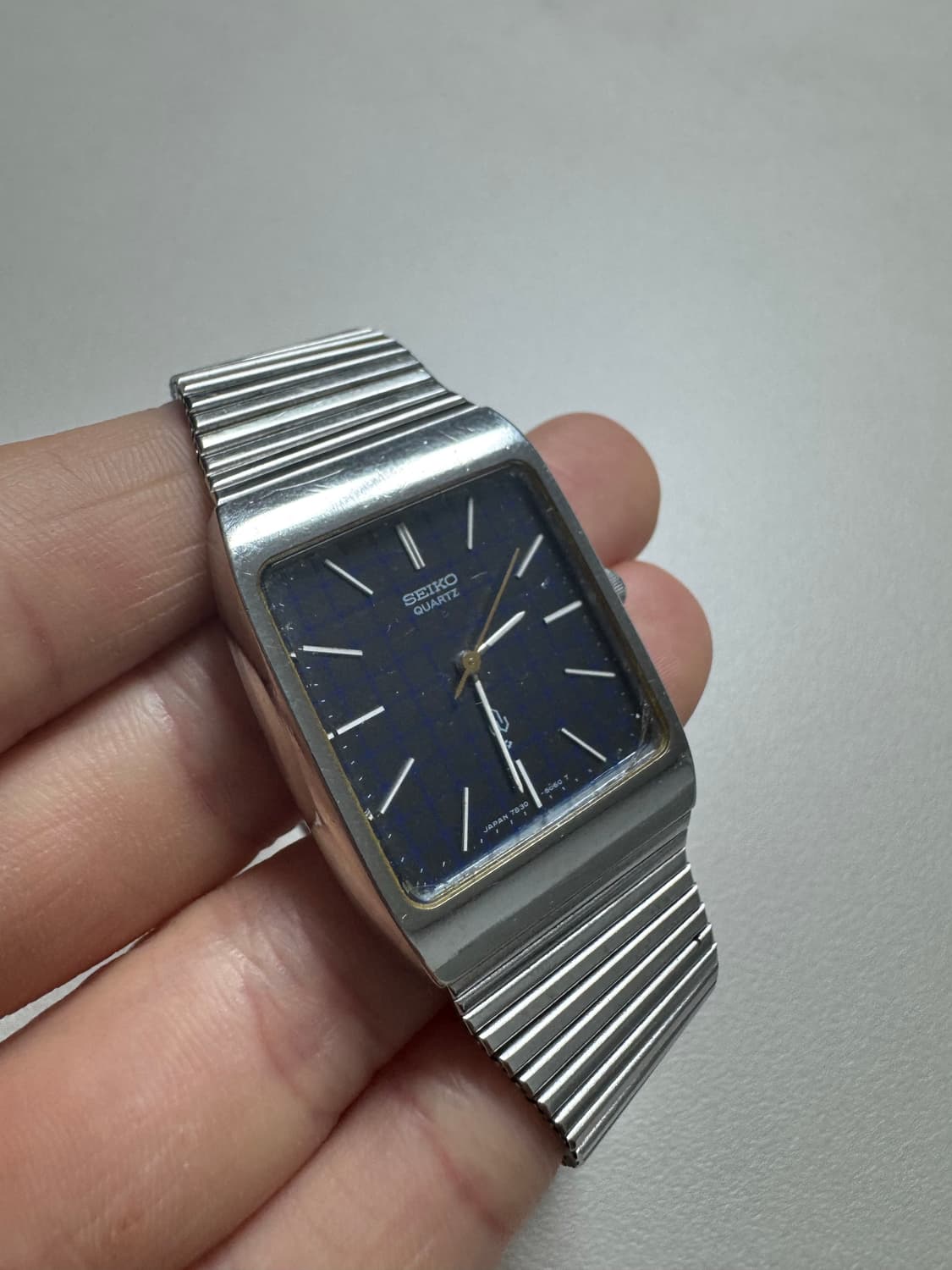 Seiko 70s blue check square quartz 상품이미지4