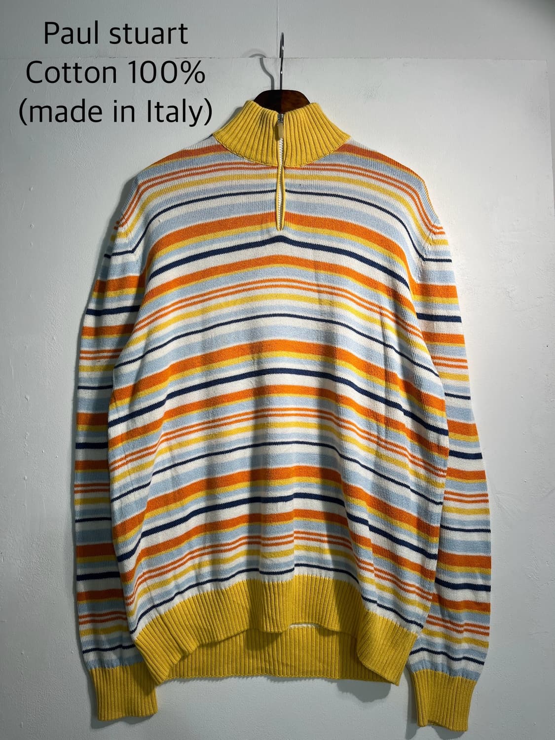 Paul stuart 코튼 반집업 (made in Italy) 상품이미지3