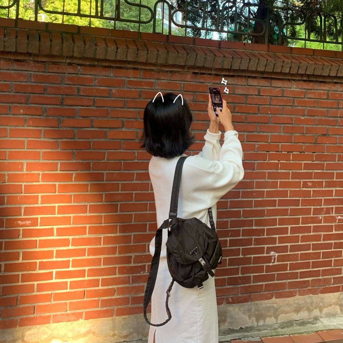 정품 프라다 백팩 다크브라운 상품이미지2