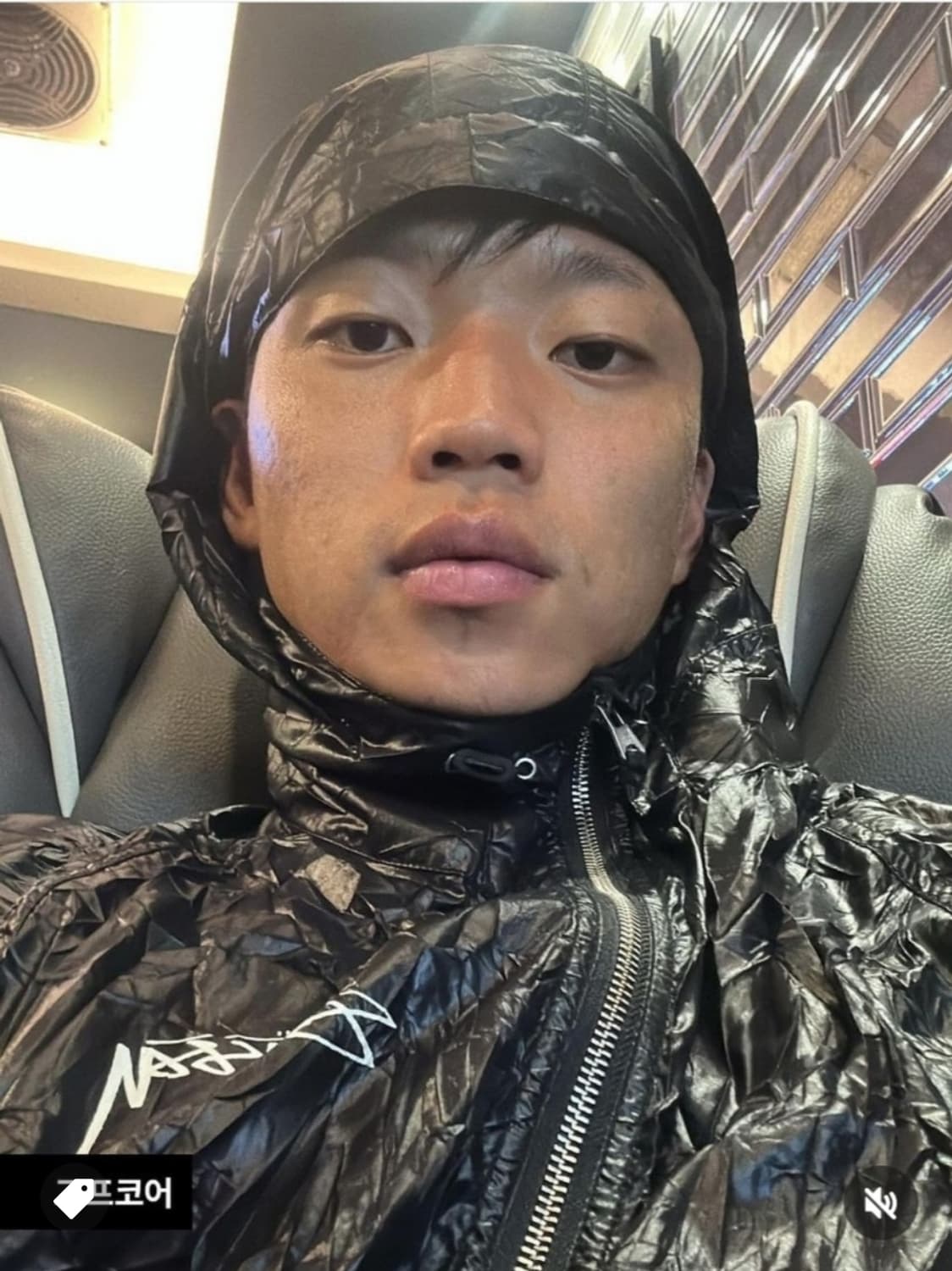 [XL] 스투시 링클 나일론 비치쉘 자켓 블랙 상품이미지5