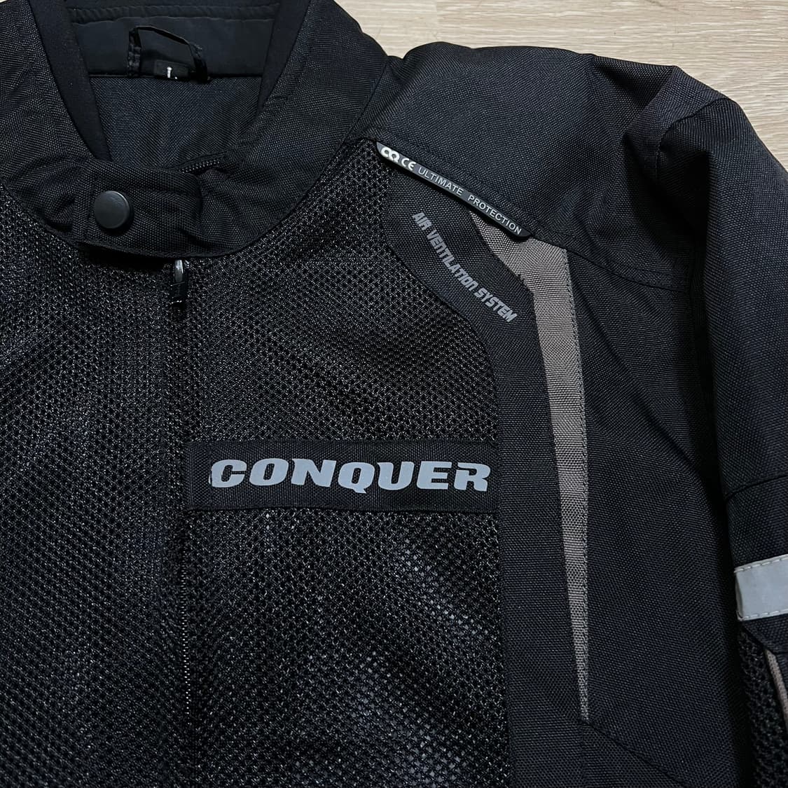 컨쿼 코듀라 메쉬 라이딩 바이커 자켓 [블랙] L/100 상품이미지4