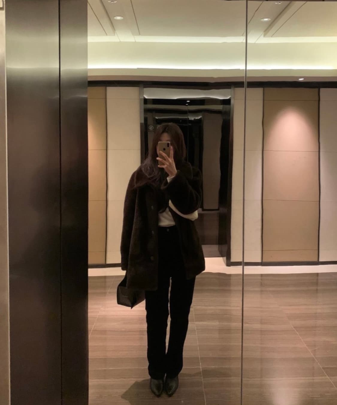 파운더스 울먼 하프 퍼 코트 상품이미지1