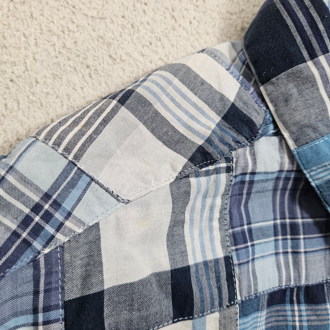 폴로 랄프 로렌 패치워크 웨스턴 반팔 셔츠 L 상품이미지7