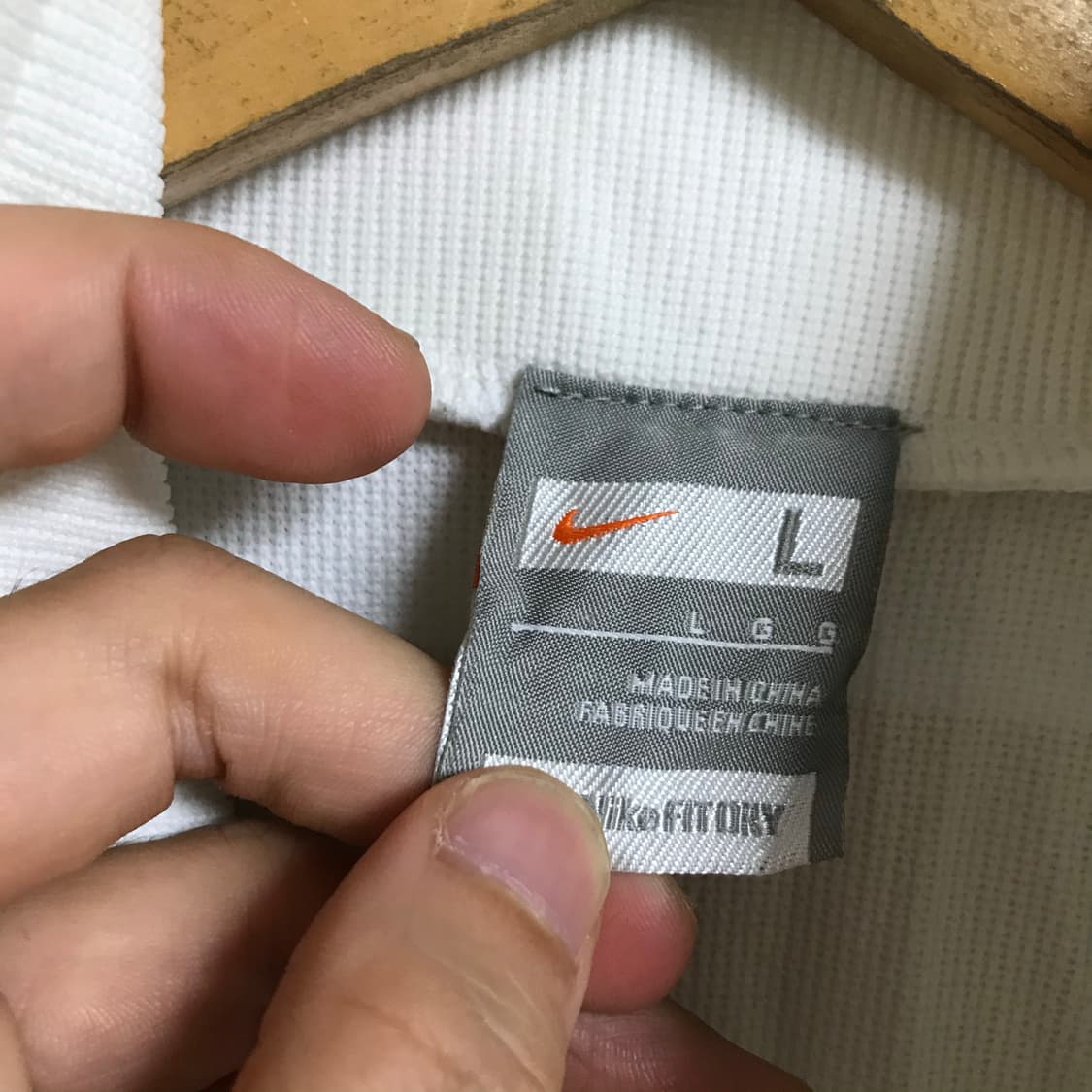 나이키 일제 흰회색 트랙탑져지 상품이미지3