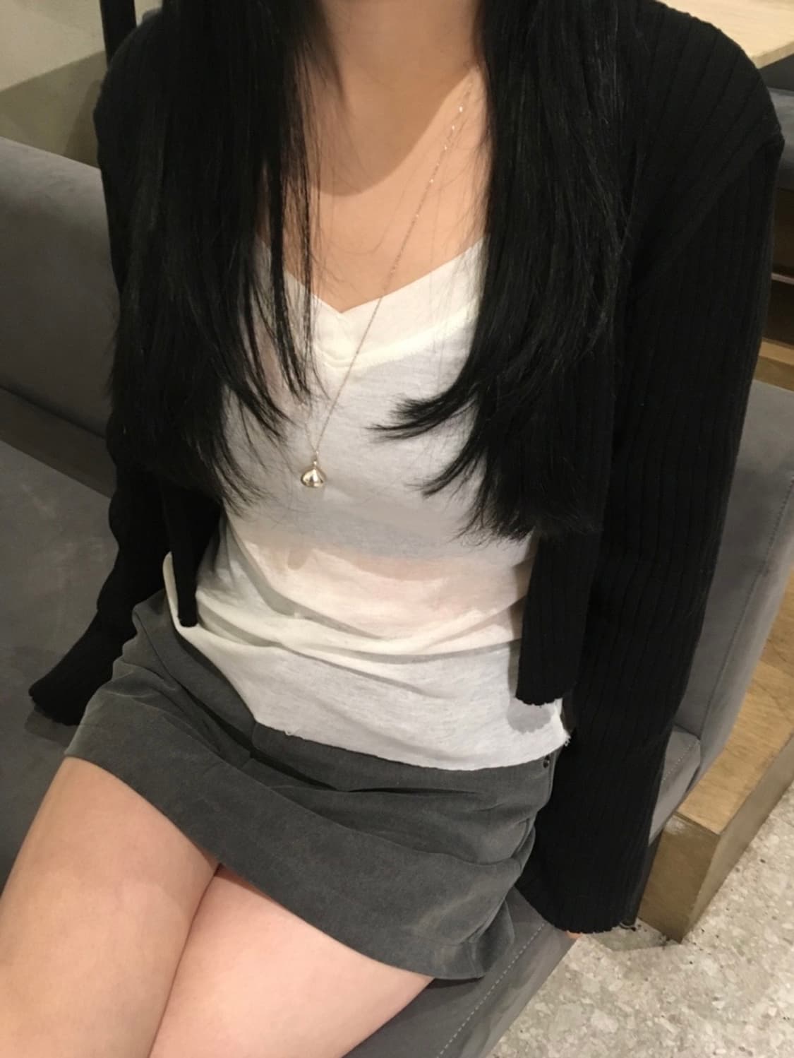 아워캐비넷 골지 가디건 vert golgi cardigan 상품이미지3