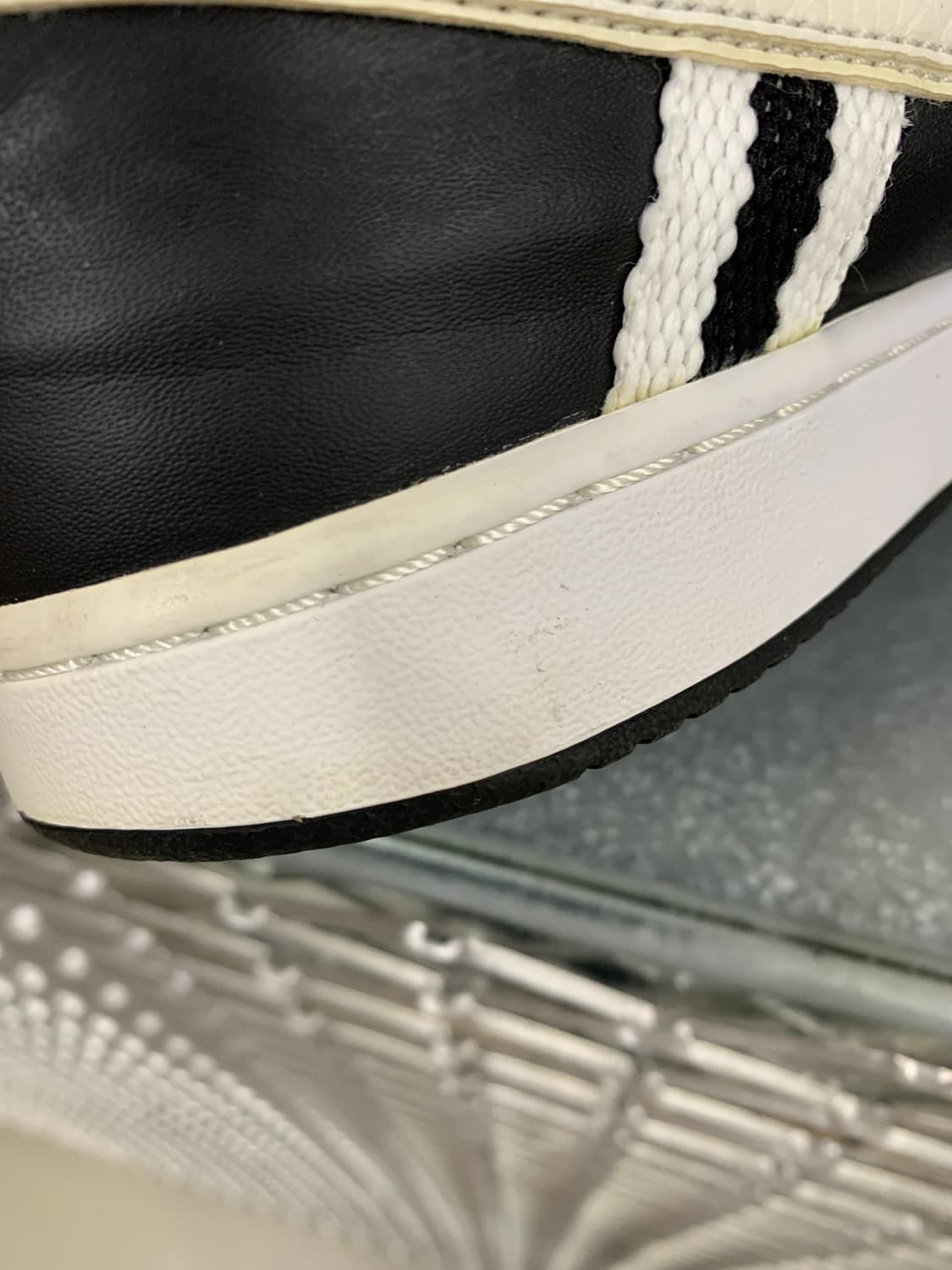 나이키 반달 로우 프리미엄 블랙화이트 270 상품이미지7