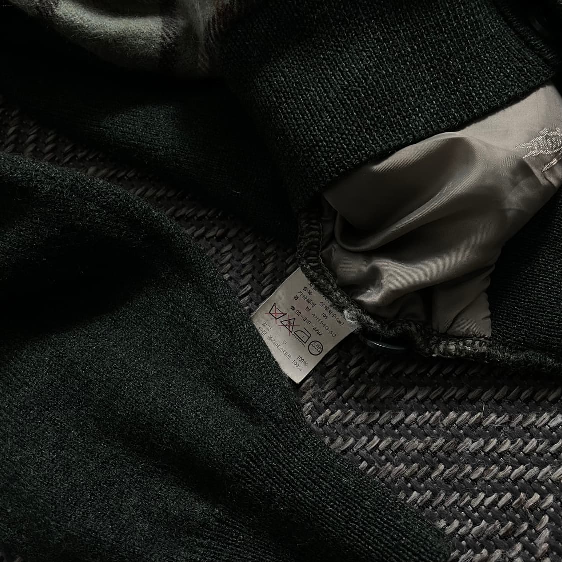 라코스테 아카이브 울 혼방 빈티지 체크 가디건 o 4098 상품이미지6