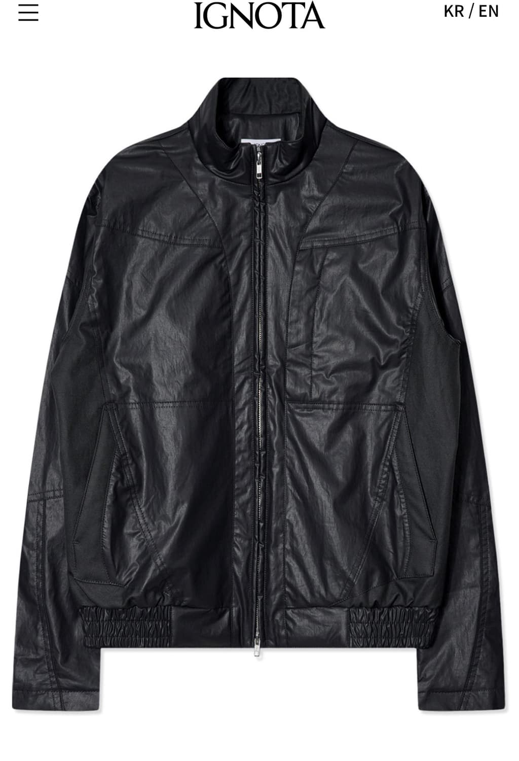 이그노타 14 코티드 자켓 블랙 상품이미지1