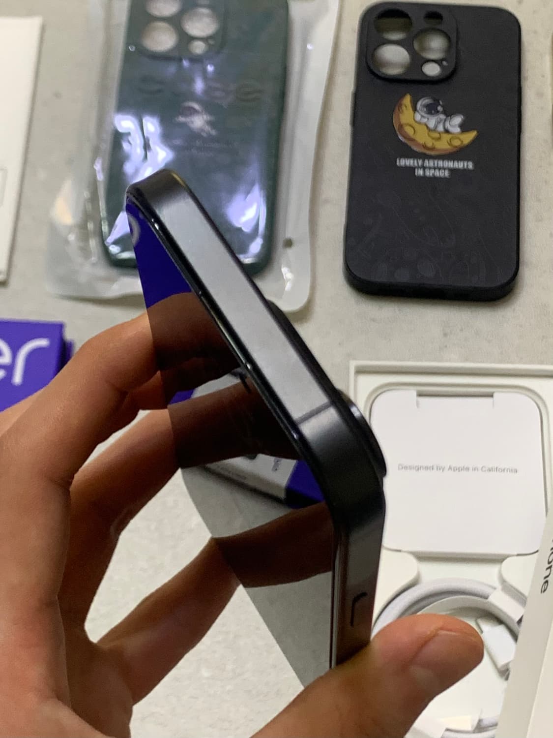 상태최상 아이폰 15프로 티타늄 블랙 256G 배터리 95% 상품이미지7