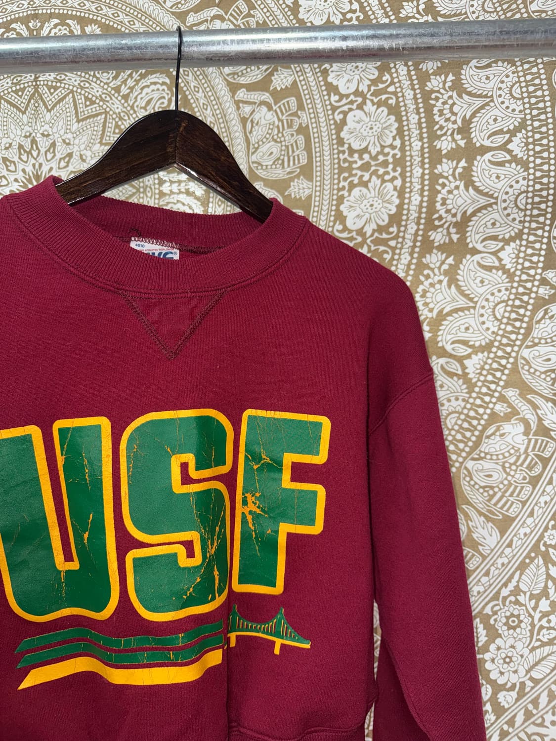 BIKE 바이크 여성 크롭 빅로고 기모 맨투맨  상품이미지3