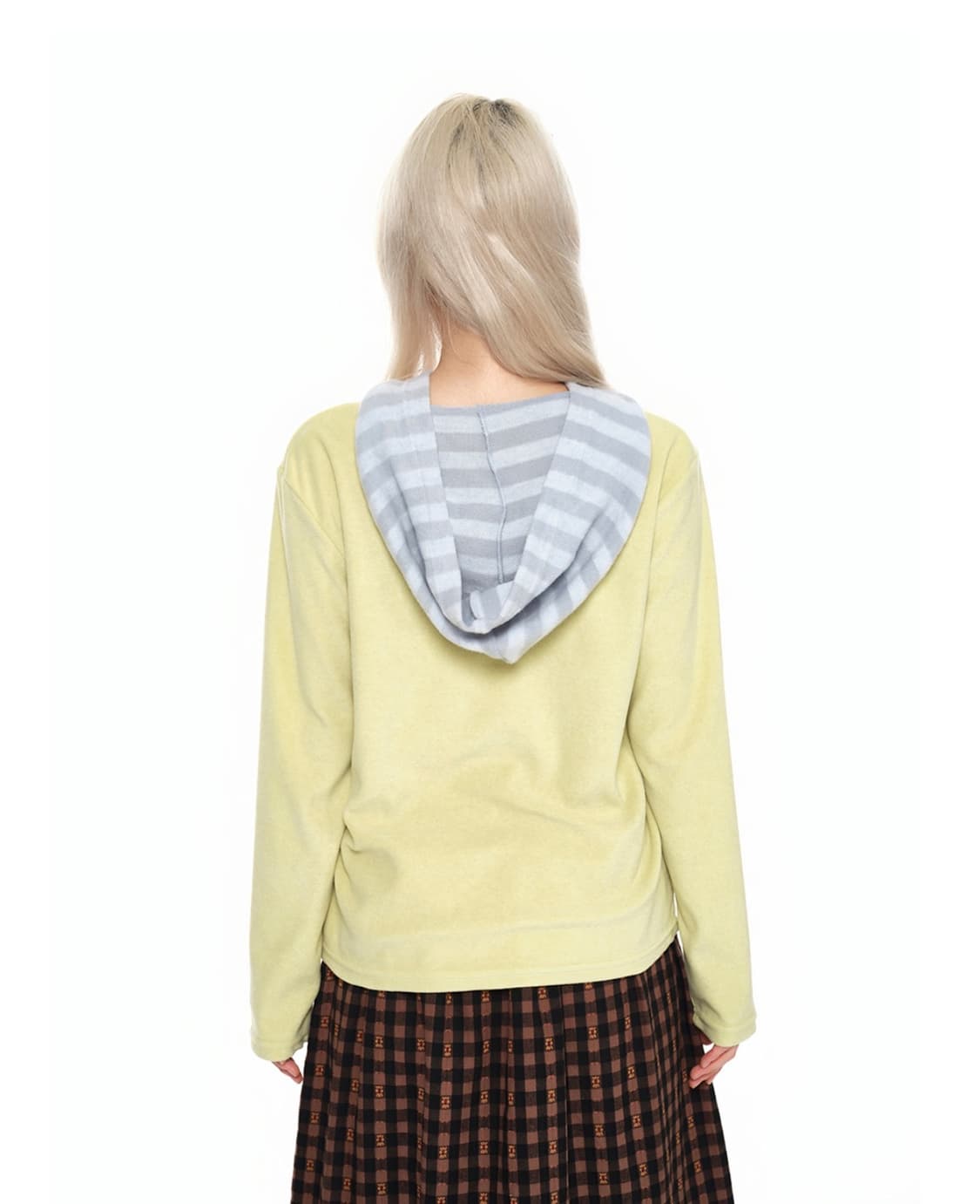 유쓰배쓰 후드티 Hooded Henley Tee _lime 라임색상 상품이미지2