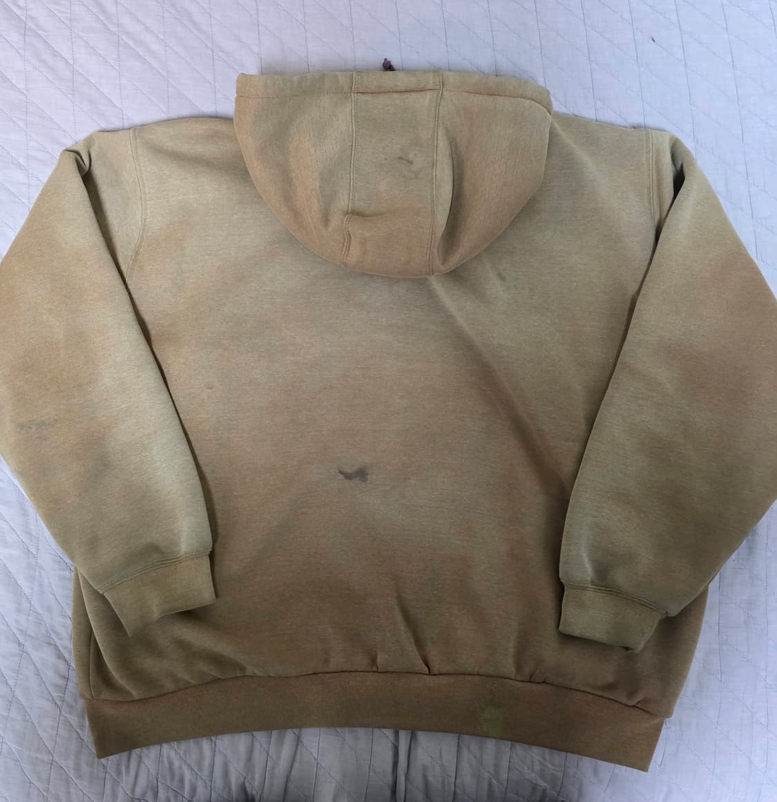 [2XL] 빈티지 칼하트 더블페이스 트래쉬드 썬페이드 써멀 후드집업 상품이미지7