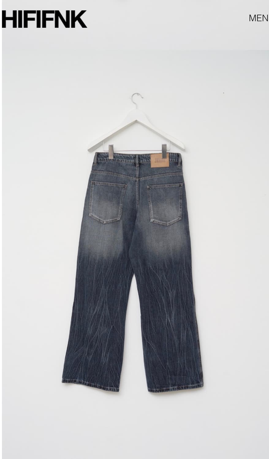(1회 착용)HIFIFNK Well Washed Denim S사이즈 상품이미지8