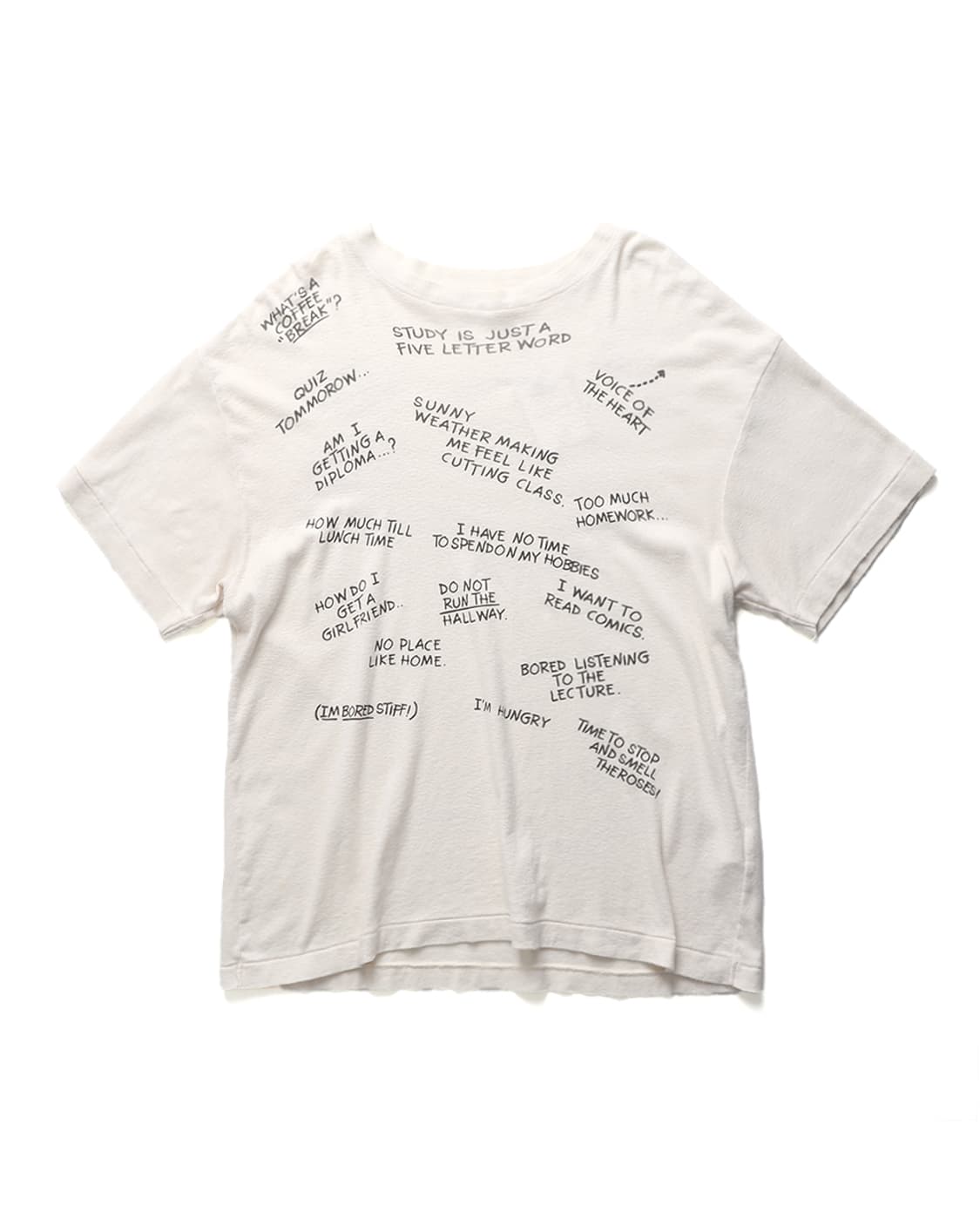 BEAMS BOY Message Print T-shirt 상품이미지2