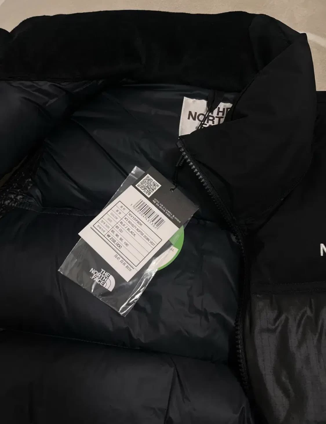 W) 노스페이스 화이트라벨 노벨티 눕시 다운 베스트 블랙 s사이즈 상품이미지3