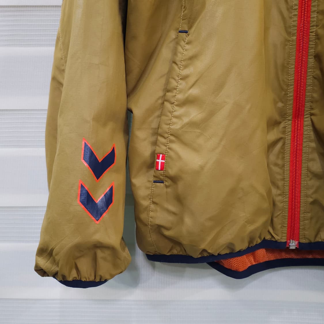 빈티지 Hummel 바람막이 후드집업 자켓- L 상품이미지4