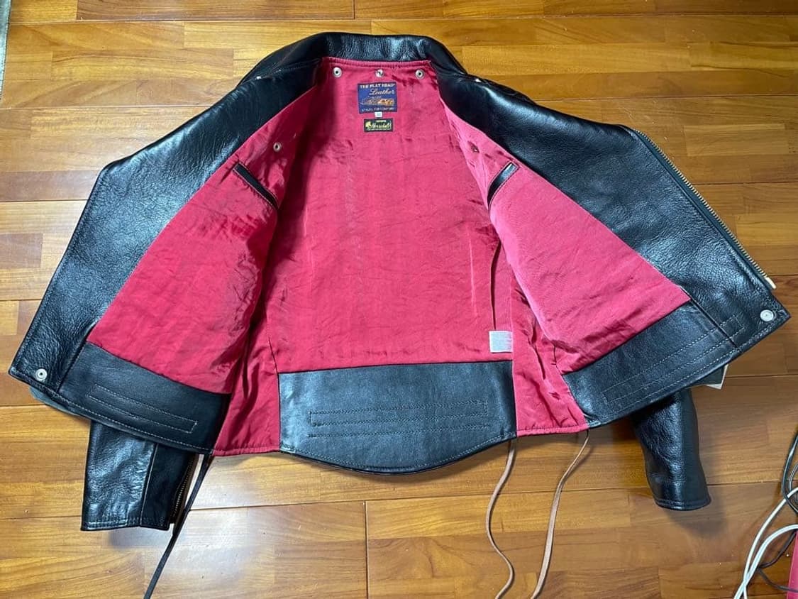 플랫헤드 더블라이더 레더자켓 40 상품이미지2