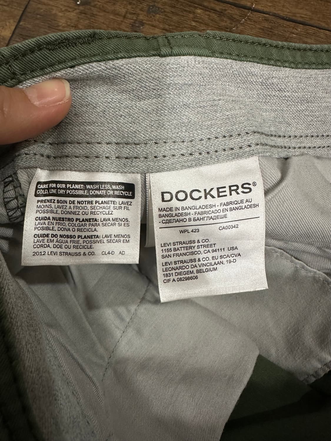 도커스 Dockers 카키색 면바지 32사이즈 작업복추천 상품이미지8