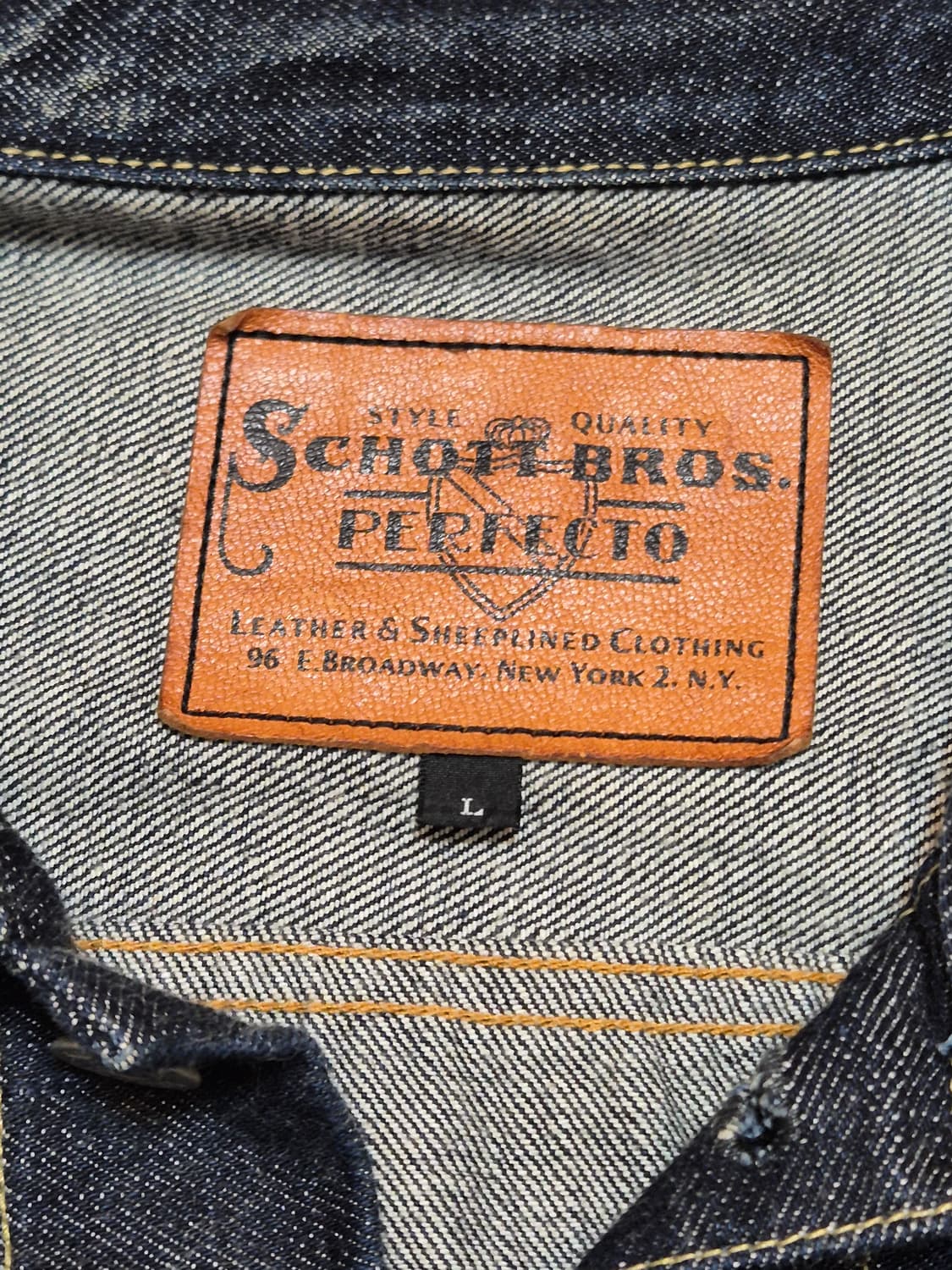 Schott 데님자켓 타입1 L사이즈 판매합니다. 상품이미지3