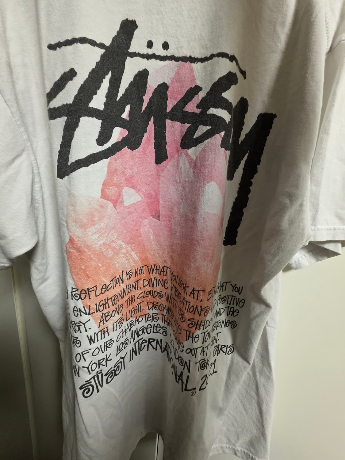 스투시 리플렉션 티셔츠 화이트 l사이즈 상품이미지5