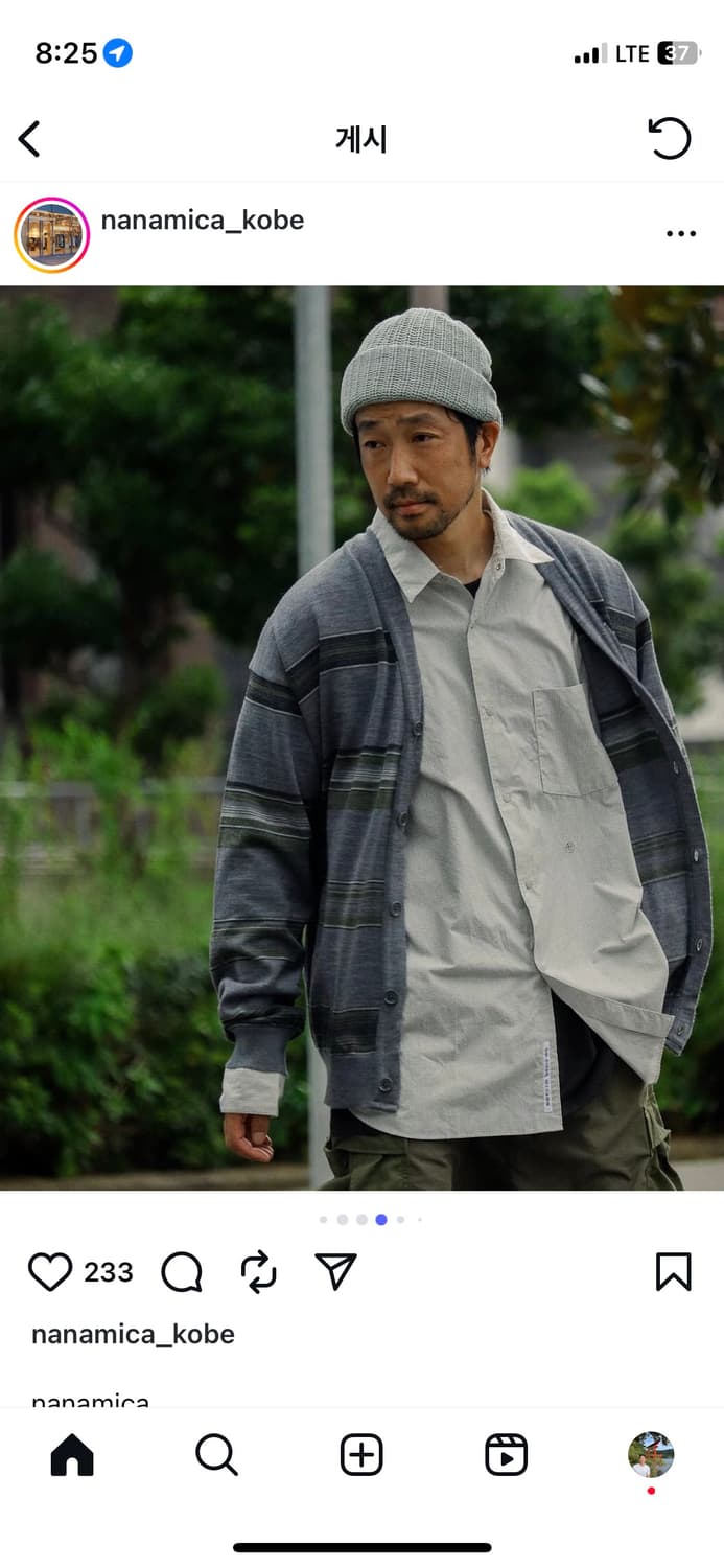 나나미카 레귤러 윈드 셔츠 자켓 L 상품이미지1