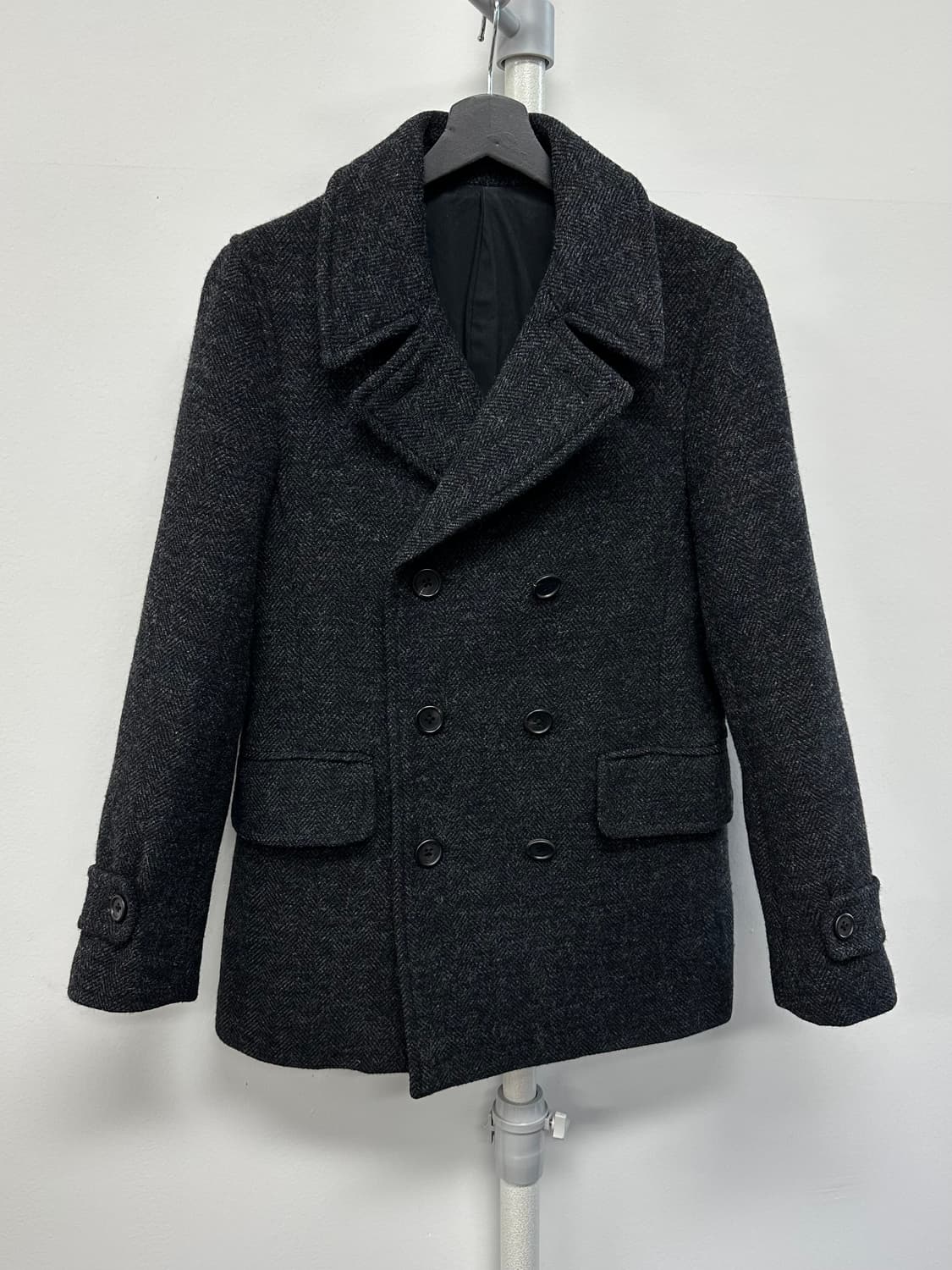 마가렛호웰 헤링본 울 더블 피코트 자켓 상품이미지2