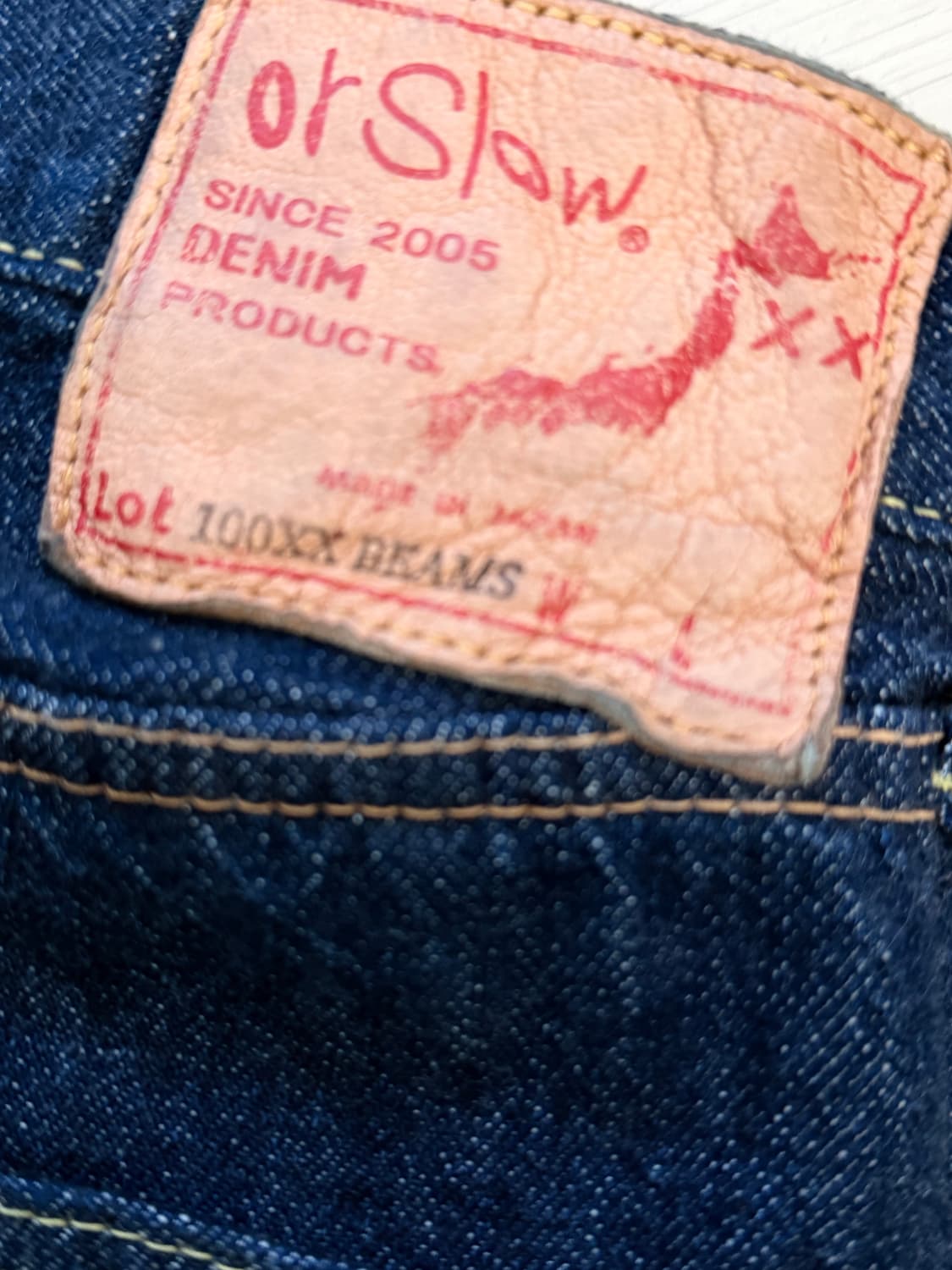 빔즈 별주 오어슬로우 100 슈퍼대드 셀비지 데님 M 상품이미지4