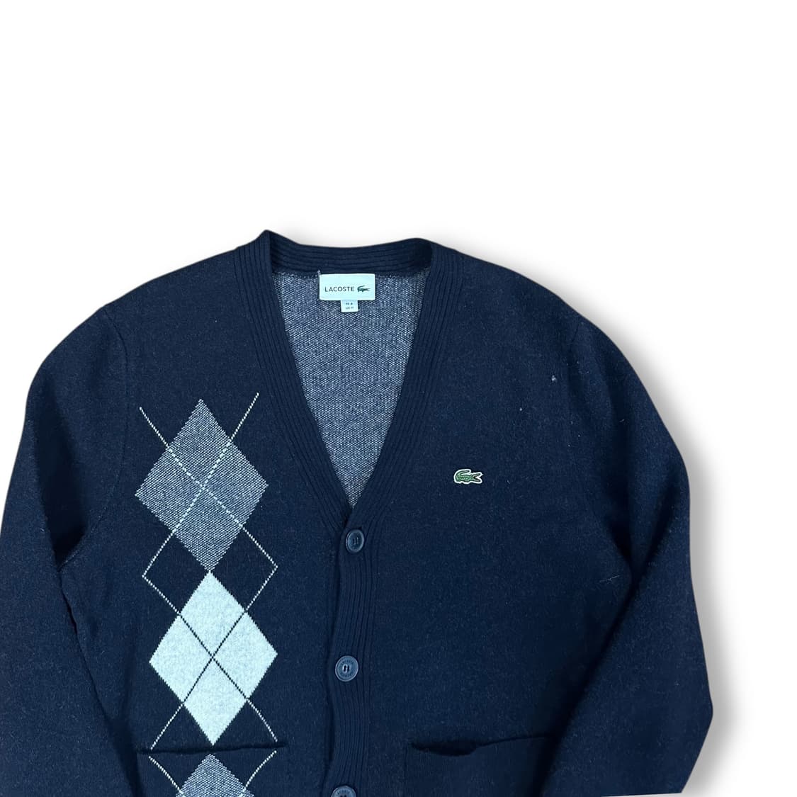 라코스테 아가일 가디건 상품이미지2