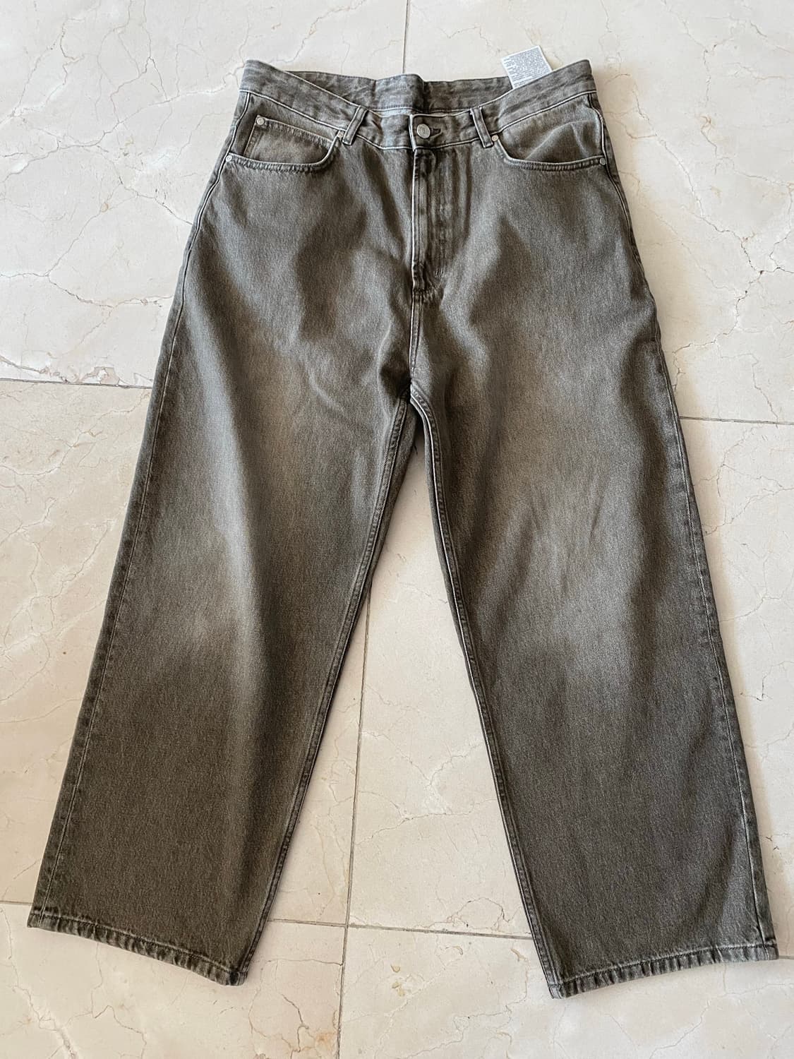 Zara 자라 와이드핏 배기 진 카키 리바이스 상품이미지2