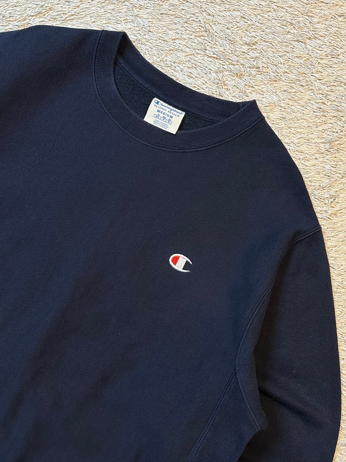 챔피온 CHAMPION 리버스위브 맨투맨 네이비 상품이미지2
