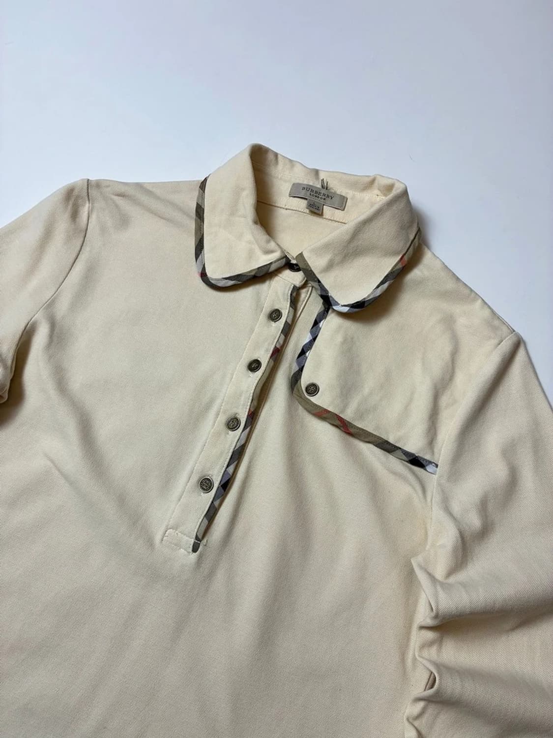 버버리 00's 노바체크 트리밍 카라 롱 슬리브 PN8408 상품이미지2