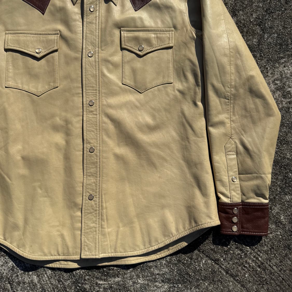[L] Freedom japn 빈티지 양가죽 웨스턴 셔츠 상품이미지4
