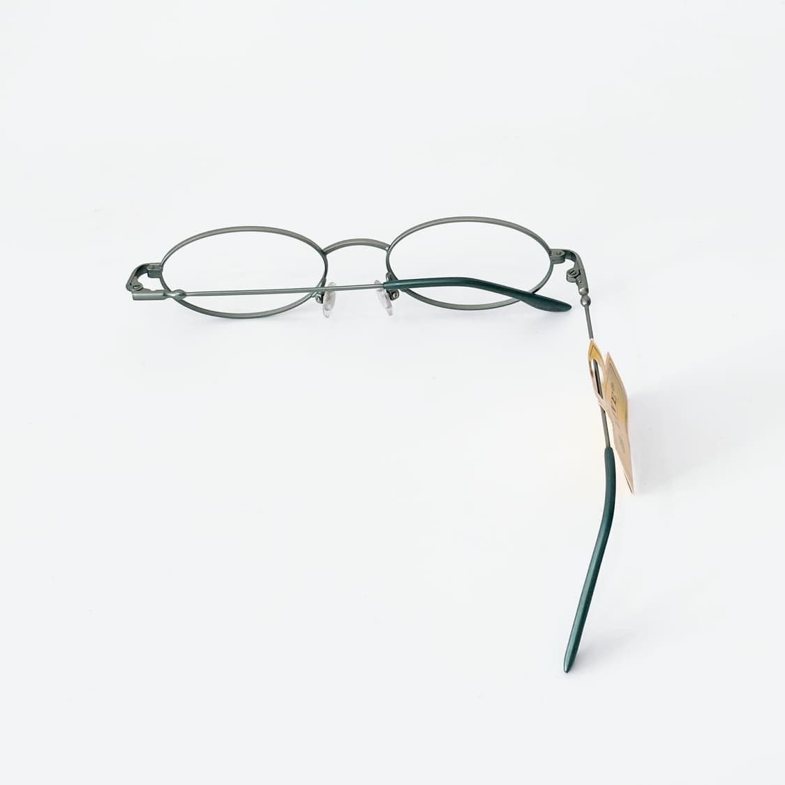 LIVE 그린 오벌 메탈 데드스탁 빈티지안경 상품이미지3