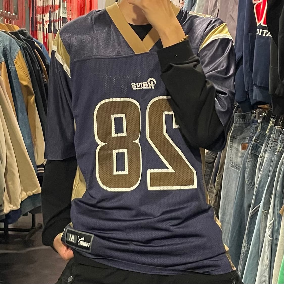 [IM] NFL X PUMA Rams No.28 FAULK 반팔져지 상품이미지1