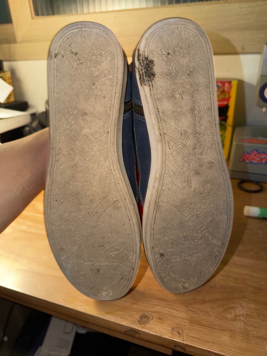 로빈스진 레드 레더하이탑 상품이미지4