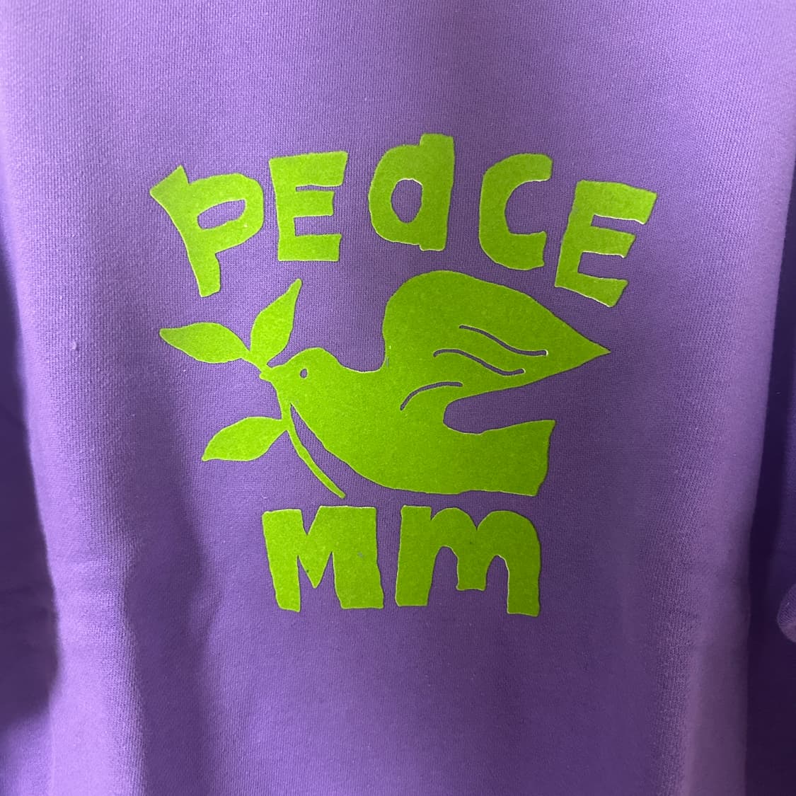 새상품 L mmlg 엠엠엘지 맨투맨 퍼플 상품이미지4