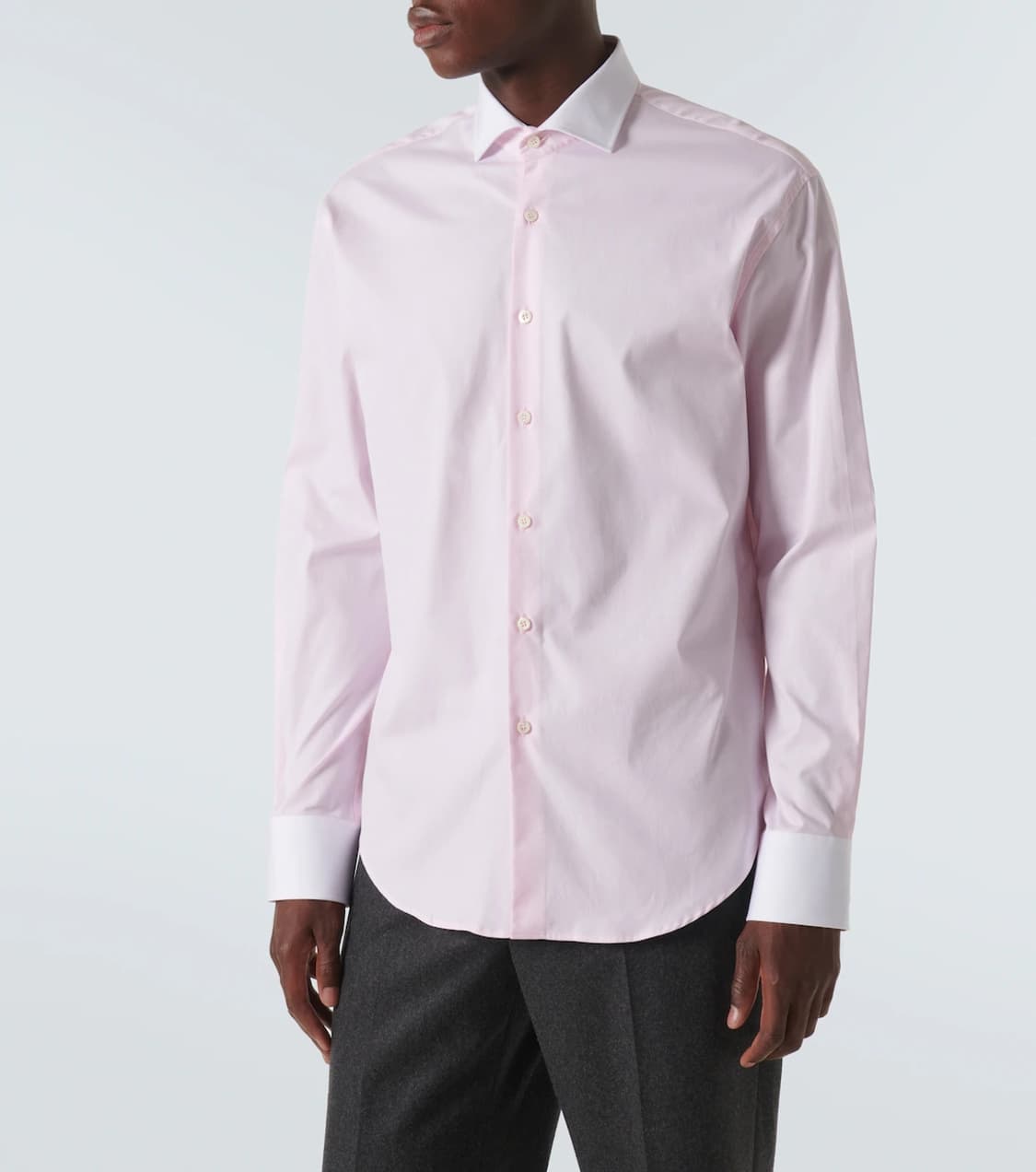 프라다 24fw 옥스포드 셔츠 핑크 1회착 41사이즈 상품이미지2