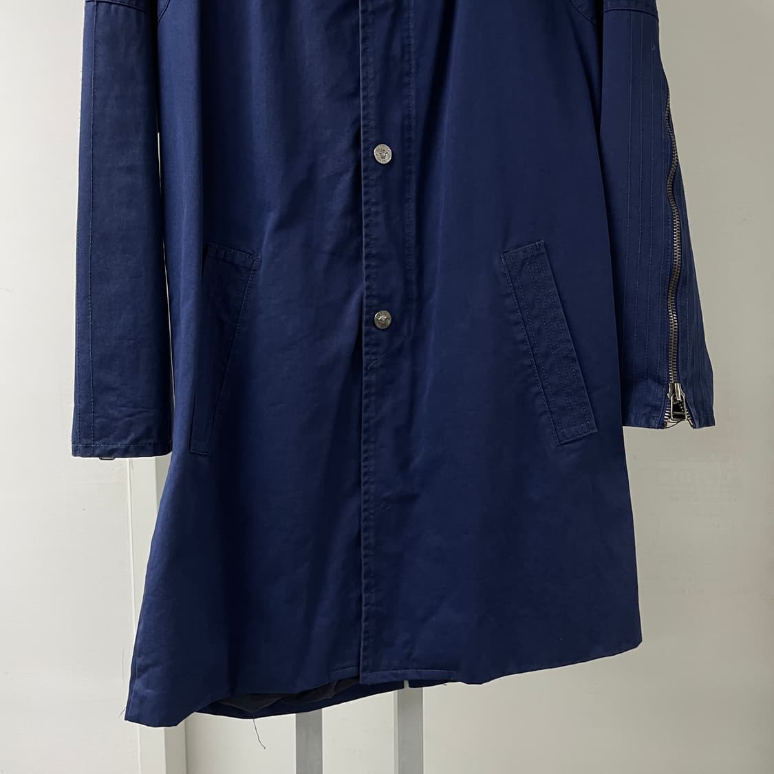 베르사체 블루 코트 S 상품이미지3