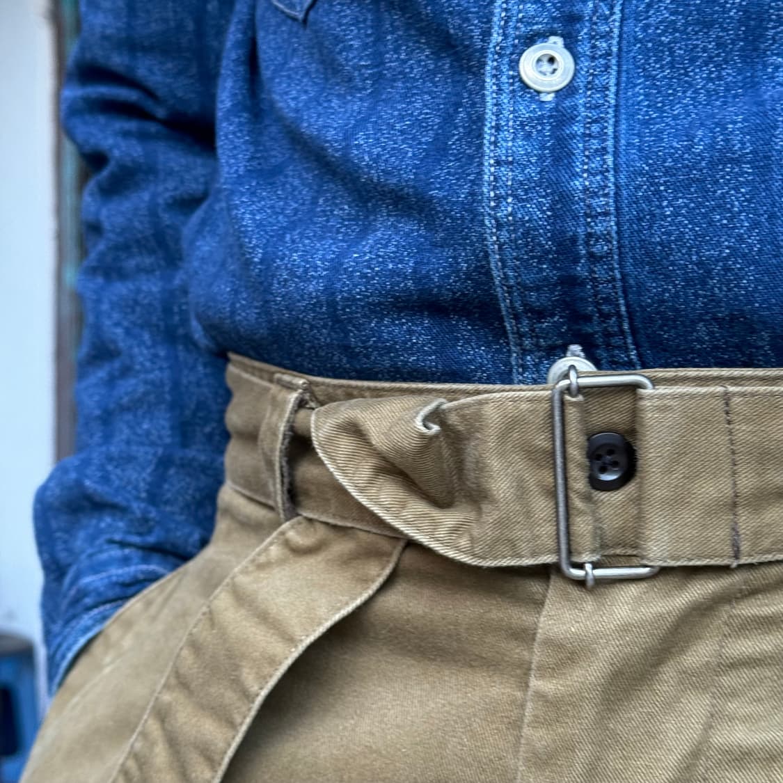 MHL 슬라이드 어드저스트 트라우저 코튼 블랜드 드릴 L 상품이미지10