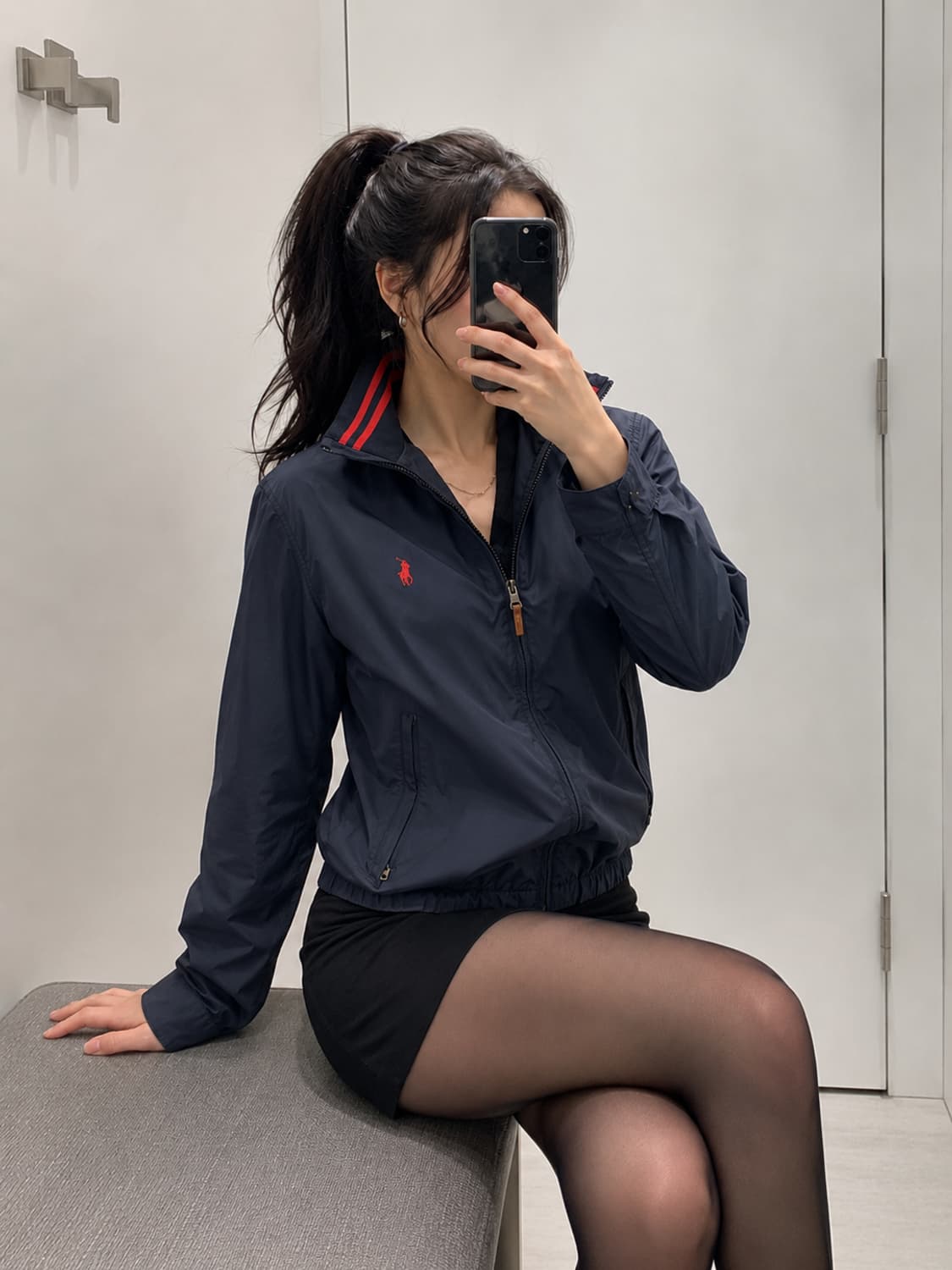 🖤🧥 폴로 레드라인 블랙 윈드자켓 M 상품이미지1