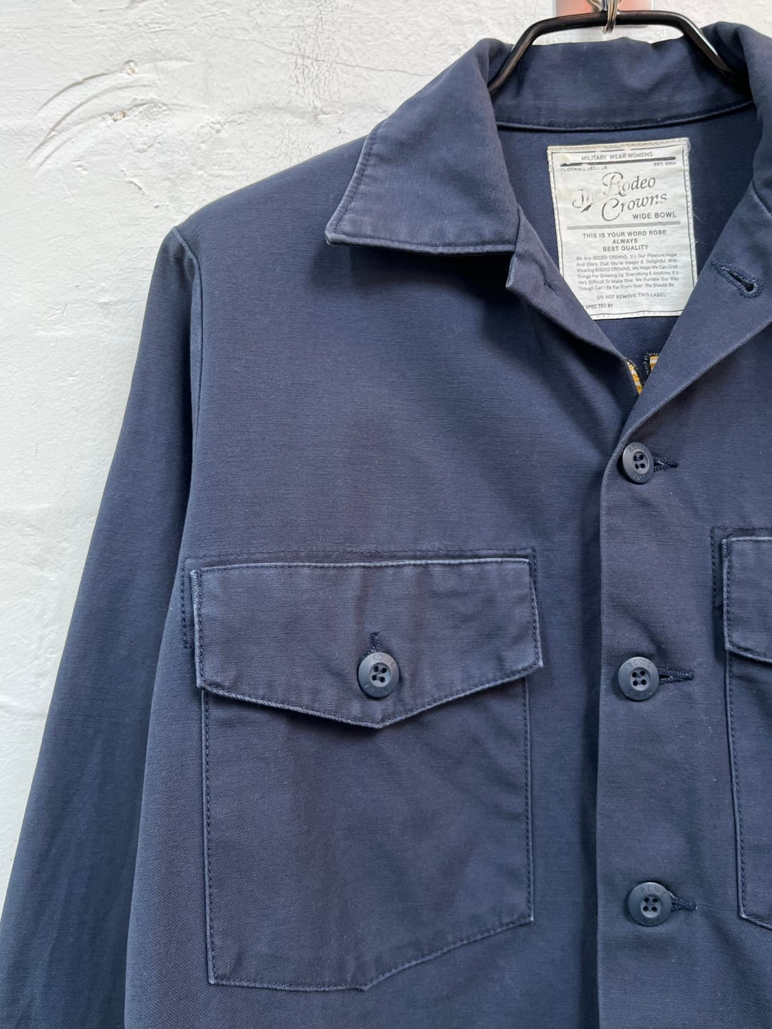 Rodeo Crowns 밀리터리 셔츠 자켓 네이비 S 상품이미지4
