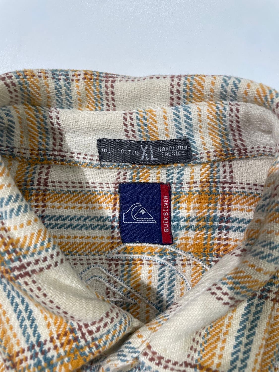 퀵실버 아이보리 체크 트윈 포켓 플란넬 셔츠 상품이미지7