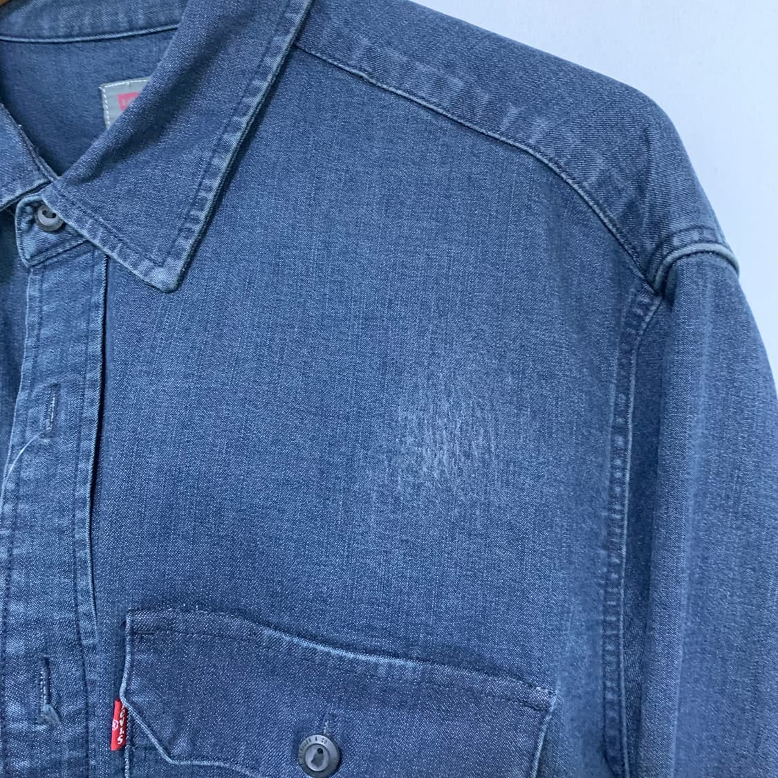 리바이스 다크 데님 셔츠 남방 긴팔 y2k 00s 2010 빈티지 상품이미지5