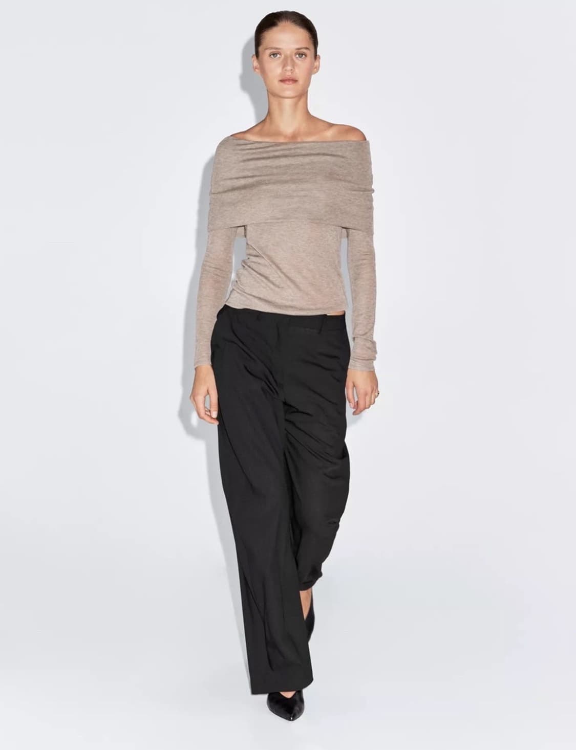 마시모두띠 스트랩리스 긴팔 티셔츠 상품이미지2