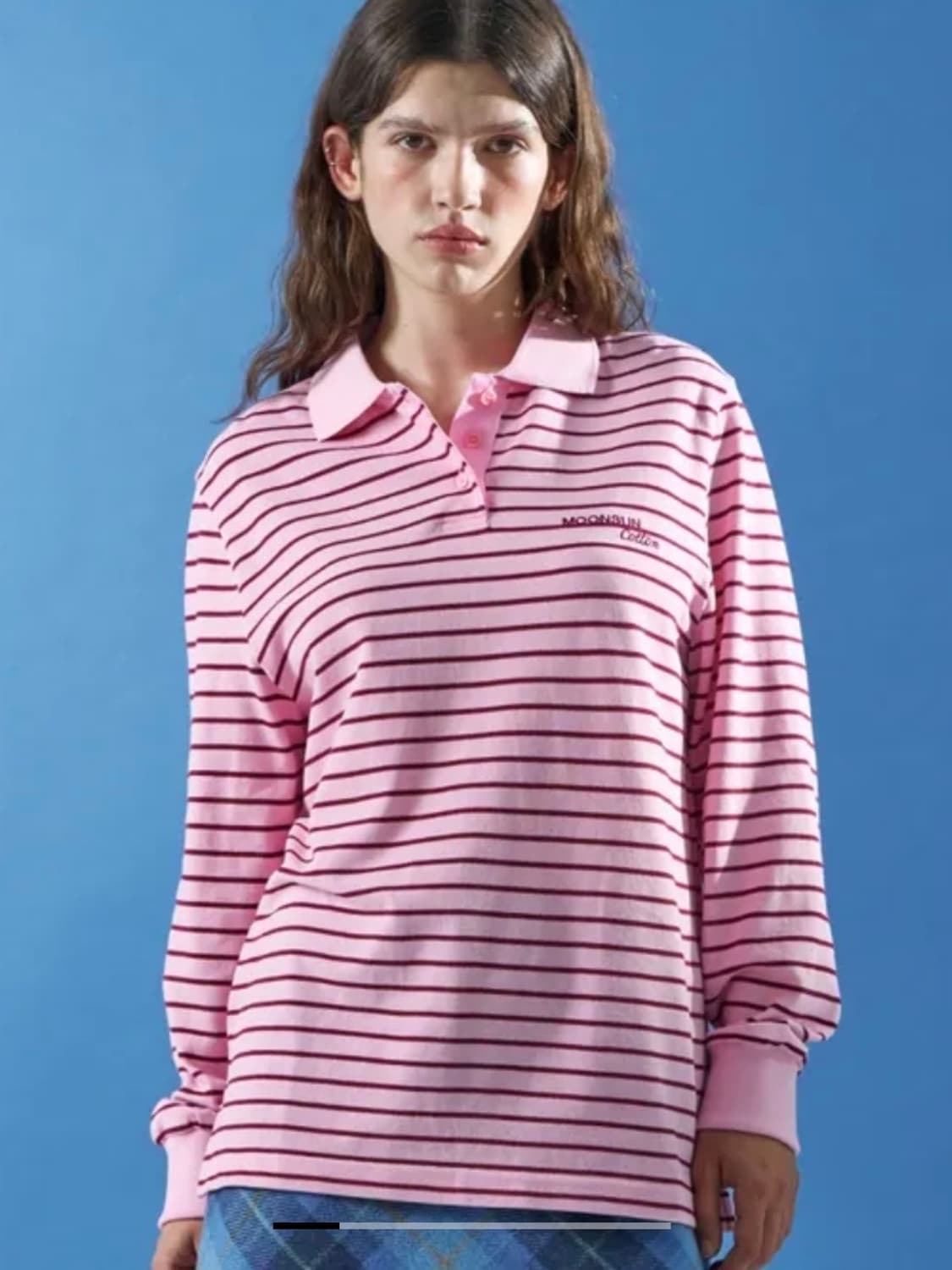 문선 유니섹스 Stripe PK Shirt / Pink 상품이미지2