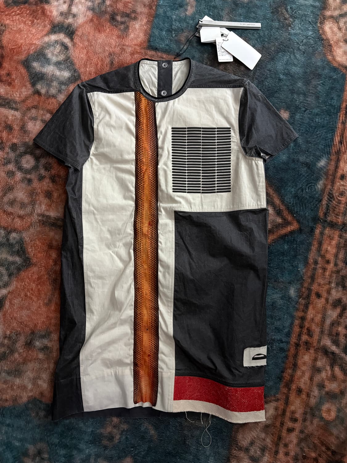 TTF✳️2016 ss 릭오웬스 스네이크 스킨 패치 T 상품이미지1