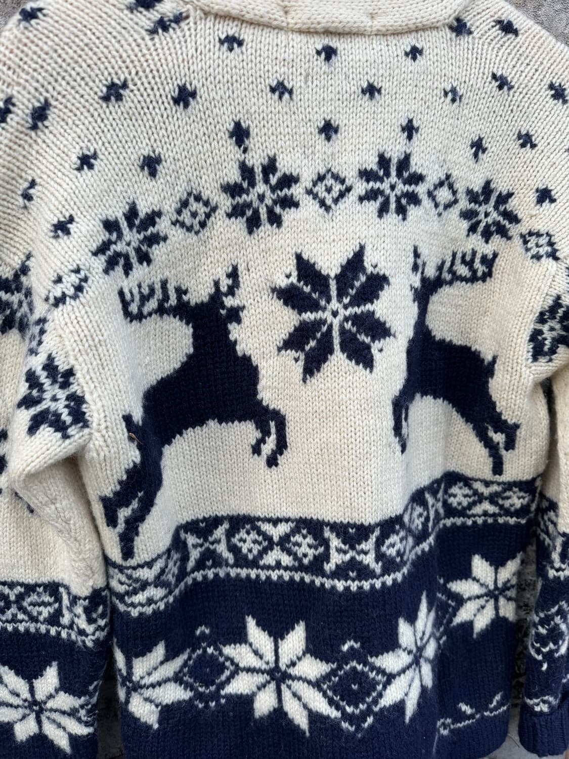 90~00s 폴로 랄프로렌 노르딕 패턴 울 핸드 니트 가디건 s 상품이미지8