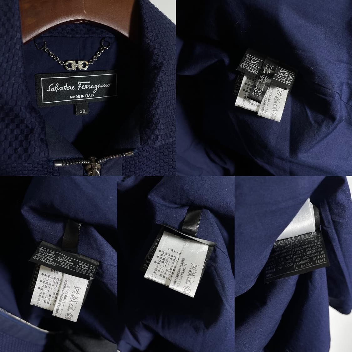 살바토레 페라가모 자가드 집업 베스트 상품이미지7