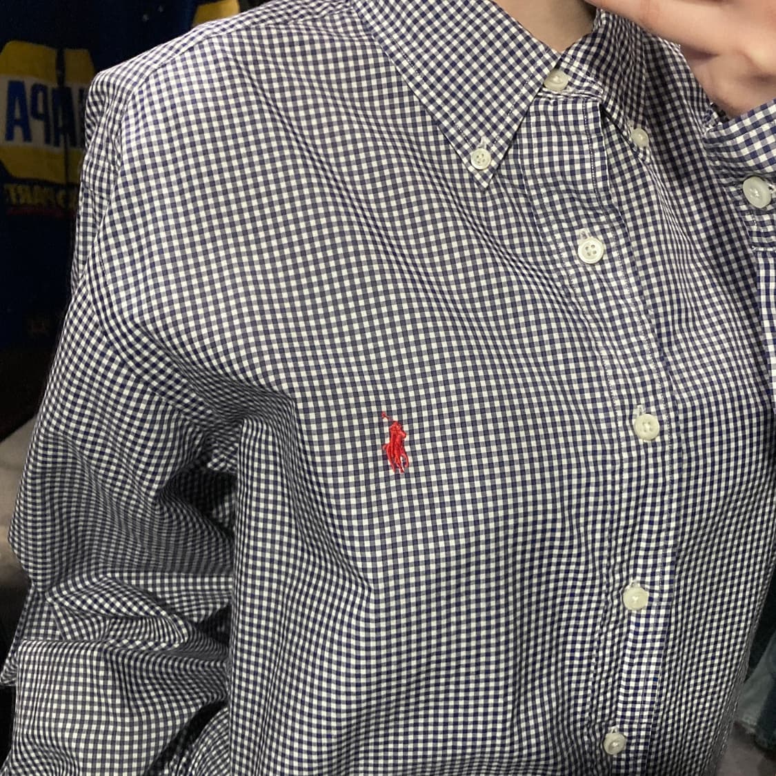 [IM] 폴로 랄프로렌 깅엄 체크 셔츠 네이비 상품이미지4
