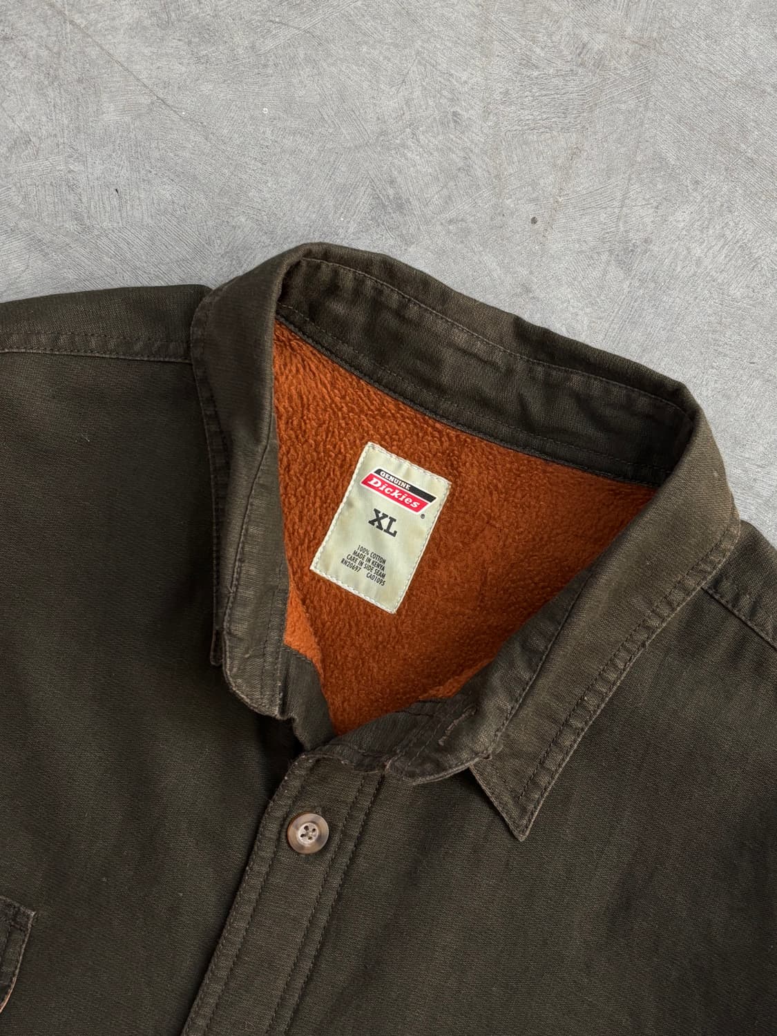 Dickies 딕키즈 브라운 오버사이즈 포켓 워크 셔츠 상품이미지6